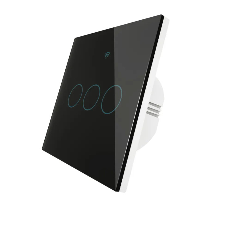 کلید سه پل لمسی هوشمند tuya سری اکو WiFi_Zigbee