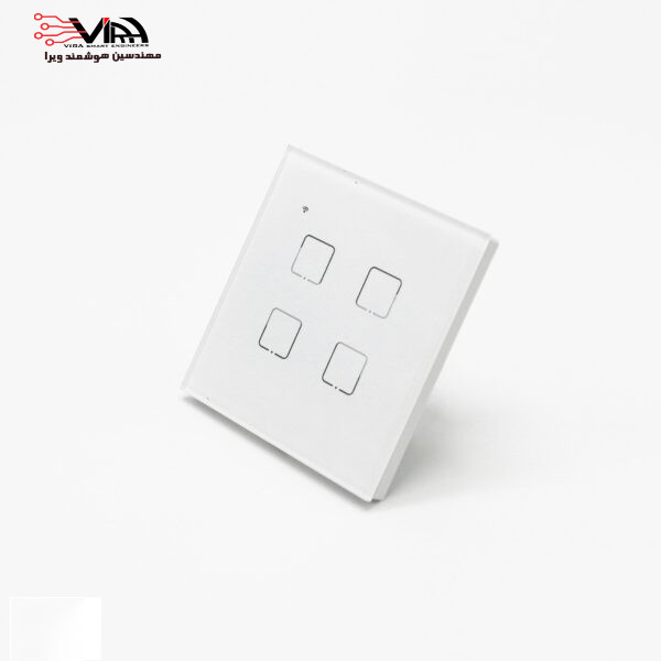 کلید چهار پل لمسی هوشمند tuya سری اکو WiFi _ Zigbee